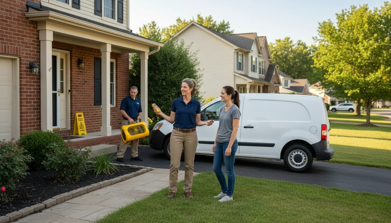 Water restoration image for Water Damage & Restoration Services in Francitas, TX